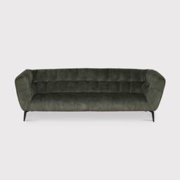 Azalea 3 Seater Sofa, Green Fabric - Barker & Stonehouse