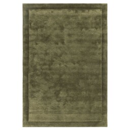 Aurelis Olive 160x230cm Rug, Square, Green Wool Blend - Barker & Stonehouse