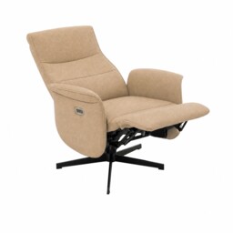 Uxbridge Electric Recliner Chair With Battery, Neutral Leather - Barker & Stonehouse - thumbnail 2