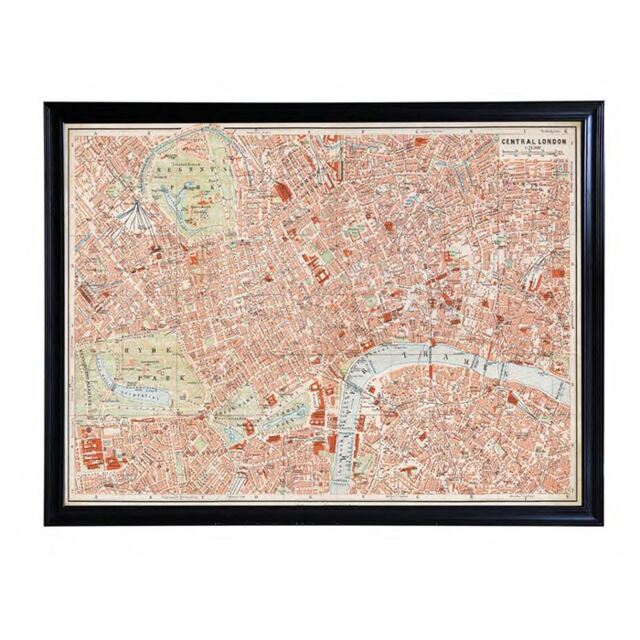 Timothy Oulton Maps London Art Wood - Barker & Stonehouse - image 1