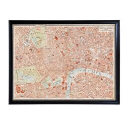 Timothy Oulton Maps London Art Wood - Barker & Stonehouse - thumbnail 1