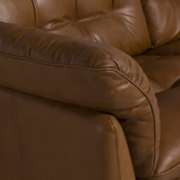 Pelle 2.5 Small Seater Sofa, Brown Leather - Barker & Stonehouse - thumbnail 4