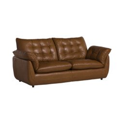 Pelle 2.5 Small Seater Sofa, Brown Leather - Barker & Stonehouse - thumbnail 3
