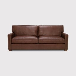 Timothy Oulton Viscount William Sofa 3 Seater, Brown Leather - Barker & Stonehouse