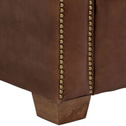 Timothy Oulton Viscount William Sofa 3 Seater, Brown Leather - Barker & Stonehouse - thumbnail 5