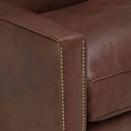 Timothy Oulton Viscount William Sofa 3 Seater, Brown Leather - Barker & Stonehouse - thumbnail 4