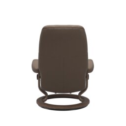 Stressless Consul Medium Recliner Chair & Stool, Brown Leather - Barker & Stonehouse - thumbnail 3