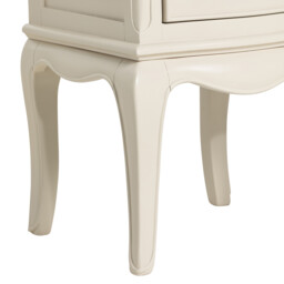 Calista 2 Drawer Bedside Table, White Wood - Barker & Stonehouse - thumbnail 5