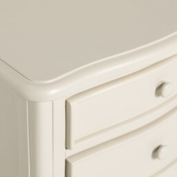 Calista 2 Drawer Bedside Table, White Wood - Barker & Stonehouse - thumbnail 4