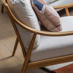 Runa Armchair, Neutral Fabric - Barker & Stonehouse - thumbnail 6