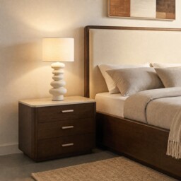 Jemima Bedside Table, Oak Wood - Barker & Stonehouse - thumbnail 2