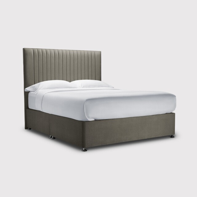 Simba Camden Non-Storage King Bed Frame, Grey Fabric - Barker & Stonehouse - image 1