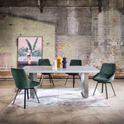 Halmstad Dining Table 200Cm, Grey Concrete Effect - W200cm - Barker & Stonehouse - thumbnail 2