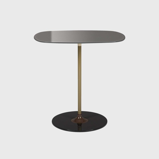 Kartell Thierry Side Table 33x50x50 Grey Glass - Barker & Stonehouse - image 1