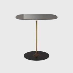 Kartell Thierry Side Table 33x50x50 Grey Glass - Barker & Stonehouse - thumbnail 1