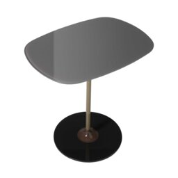 Kartell Thierry Side Table 33x50x50 Grey Glass - Barker & Stonehouse - thumbnail 4