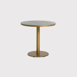 Atlantic Garden Pedestal Bistro Dining Table, Round, Stone, Green - Barker & Stonehouse - thumbnail 2