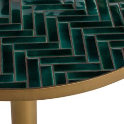 Atlantic Garden Pedestal Bistro Dining Table, Round, Stone, Green - Barker & Stonehouse - thumbnail 4