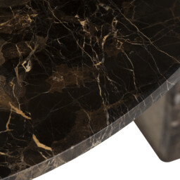 Bruni Coffee Table 80X77.1X40 Cm, Round, Brown Marble - Barker & Stonehouse - thumbnail 6