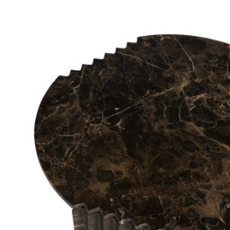 Bruni Coffee Table 80X77.1X40 Cm, Round, Brown Marble - Barker & Stonehouse - thumbnail 4