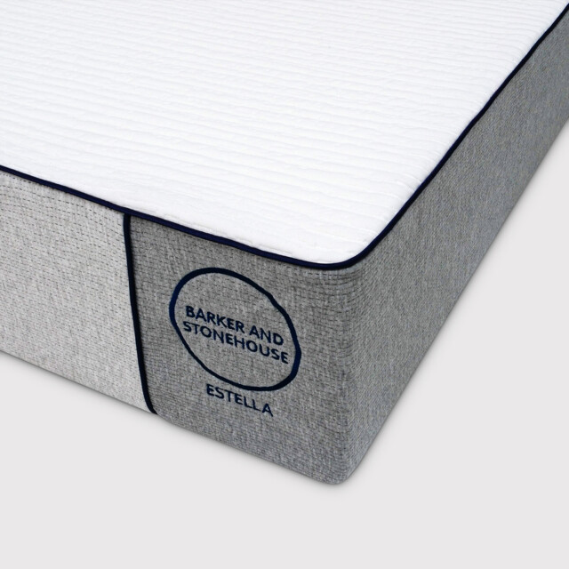Estella Super King Size Mattress 180x200cm, White Fabric - Barker & Stonehouse - image 1