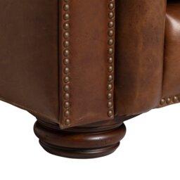 Taunton 3.5 Seater Sofa Split, Brown Fabric & Leather - Barker & Stonehouse - thumbnail 4