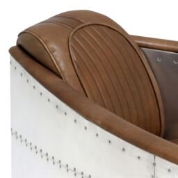 Timothy Oulton Aviator Tomcat Armchair, Brown Leather - Barker & Stonehouse - thumbnail 5