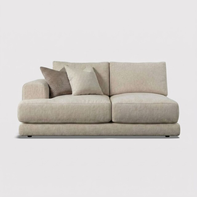 Lomax 1 Arm Medium Modular Sofa Lhf, Neutral Fabric - Barker & Stonehouse - image 1
