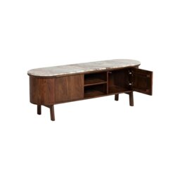 Cresta Media Cabinet, Acacia Wood - Barker & Stonehouse - thumbnail 5