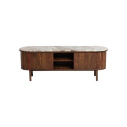 Cresta Media Cabinet, Acacia Wood - Barker & Stonehouse - thumbnail 3