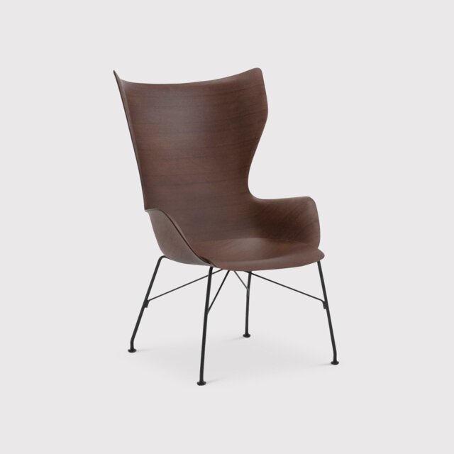 Kartell Smartwood Lounge Chair, Brown - Barker & Stonehouse - image 1