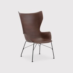 Kartell Smartwood Lounge Chair, Brown - Barker & Stonehouse - thumbnail 1