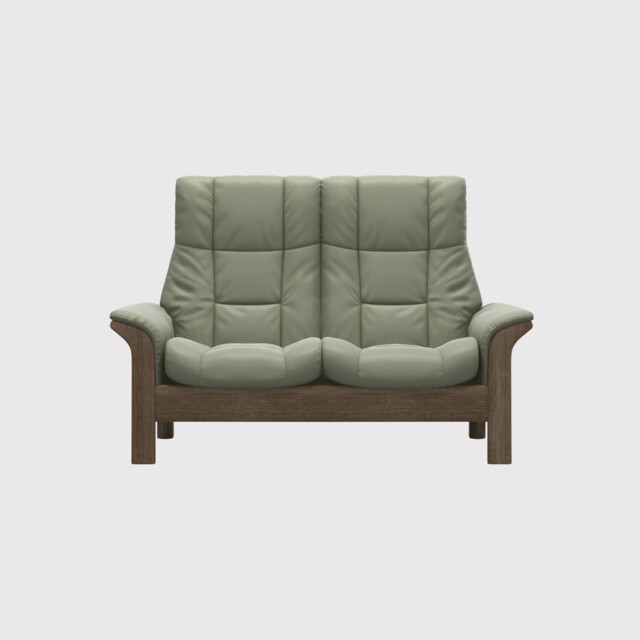 Stressless Windsor 2 Seater Recliner Sofa, Grey Leather - Barker & Stonehouse - image 1