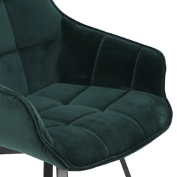Jasper Leisure Swivel Dining Chair, Green Velvet - Barker & Stonehouse - thumbnail 6