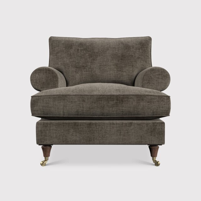English Heritage Finch Accent Armchair, Grey Fabric - Barker & Stonehouse - image 1