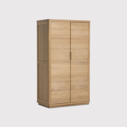 Olav 2 Door Wardrobe, Neutral Oak - Barker & Stonehouse