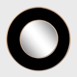 Black Round Mirror, Round Metal - Barker & Stonehouse - thumbnail 1