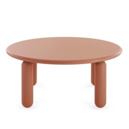 Kartell Undique Mas Side Table 85x85x30 Orange, Round Wood - Barker & Stonehouse - thumbnail 3