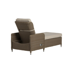 Navene Sun Lounger, Rattan, Brown - Barker & Stonehouse - thumbnail 3
