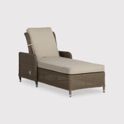 Navene Sun Lounger, Rattan, Brown - Barker & Stonehouse - thumbnail 2