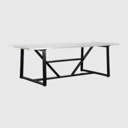 Timothy Oulton Iceberg Dining Table 248Cm, Neutral Glass - W248cm - Barker & Stonehouse