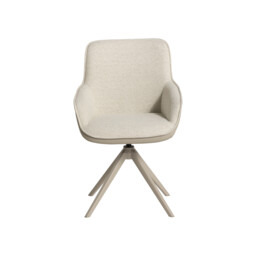 Rafe Dining Chair Beige, Neutral Fabric - Barker & Stonehouse - thumbnail 4