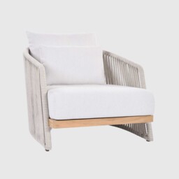 Chania Garden Lounge Chair, Rope - Barker & Stonehouse - thumbnail 2