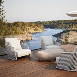 Chania Garden Lounge Chair, Rope - Barker & Stonehouse - thumbnail 4