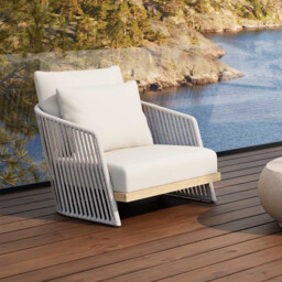 Chania Garden Lounge Chair, Rope - Barker & Stonehouse - thumbnail 3
