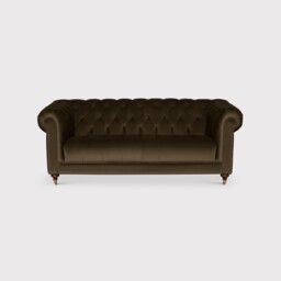 Ullswater 3 Seater Chesterfield Sofa, Green Velvet - Barker & Stonehouse