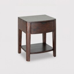 Zermatt 1 Drawer Bedside Table, Pine Wood - Barker & Stonehouse - thumbnail 1