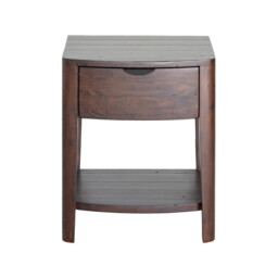 Zermatt 1 Drawer Bedside Table, Pine Wood - Barker & Stonehouse - thumbnail 3