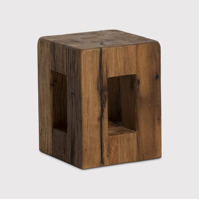 Strath Stool 35X35X45Cm, Brown Oak - Barker & Stonehouse - image 1