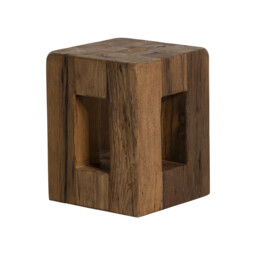 Strath Stool 35X35X45Cm, Brown Oak - Barker & Stonehouse - thumbnail 5